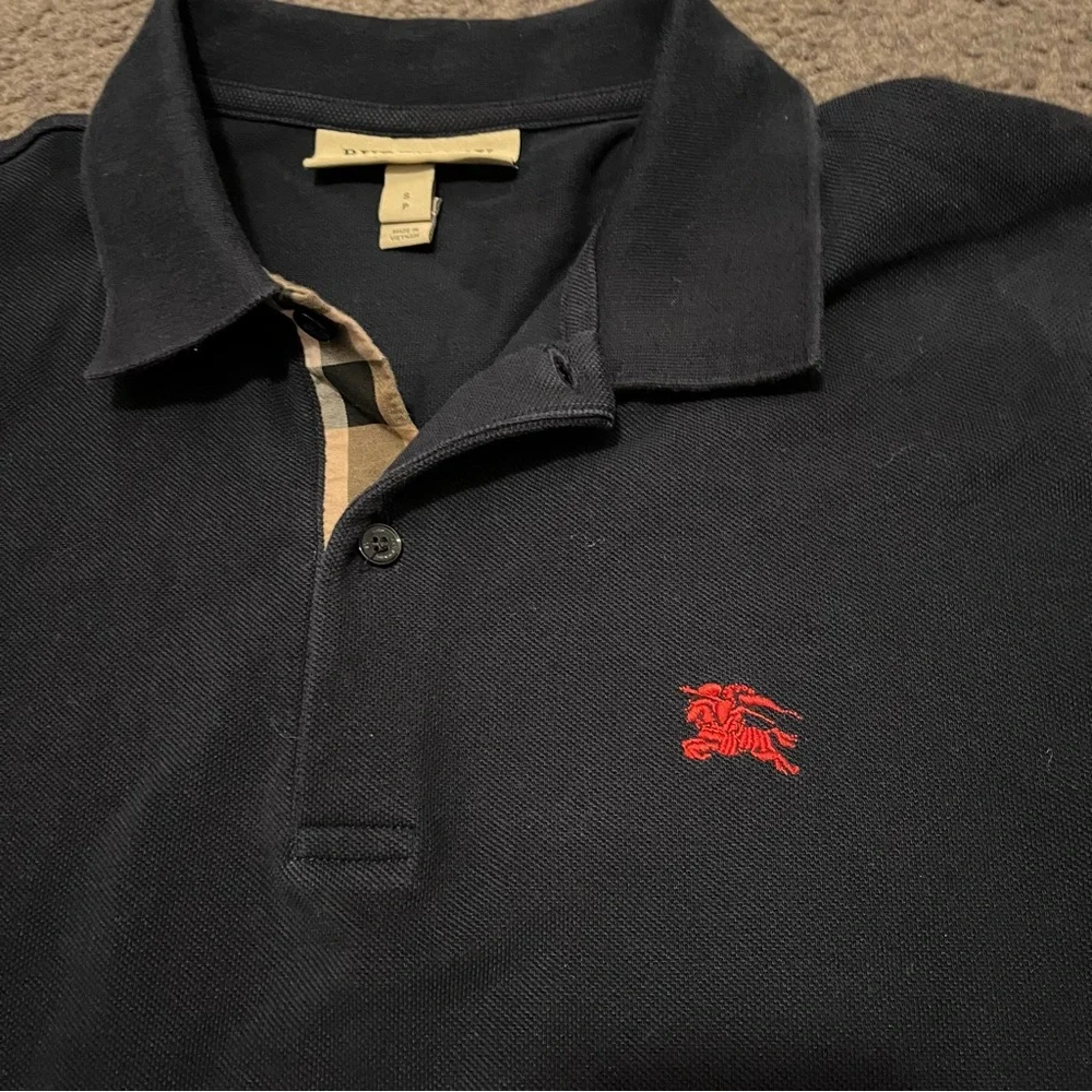 Burberry London Navy Polo Shirt - Picture 6 of 6